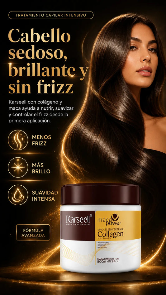 Karseell Maca Power Collagen – Mascarilla Reparadora Antifrizz