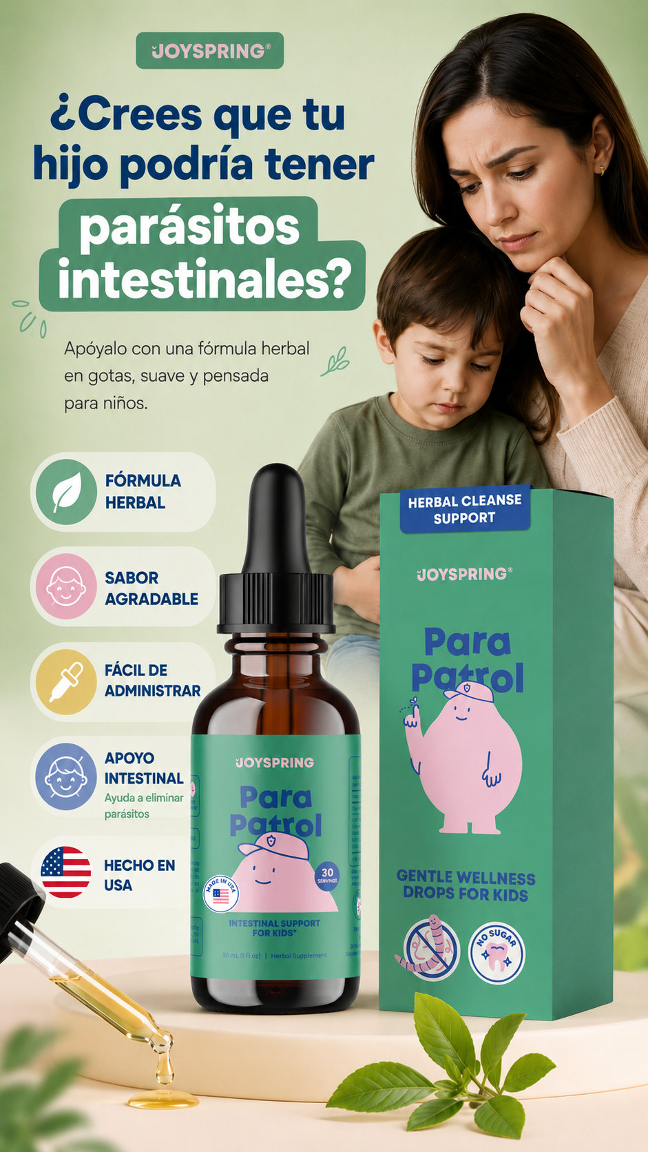ParaPatrol JoySpring™ Limpieza Digestiva & Protector Infantil Orgánico